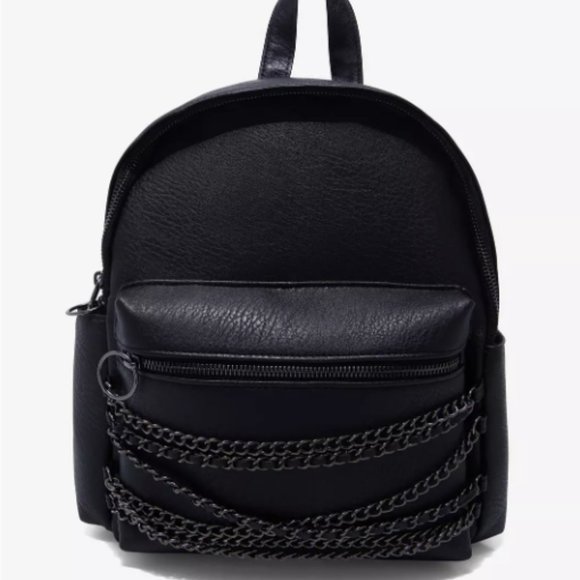 Hot Topic Handbags - Black Chain Mini Backpack NWT